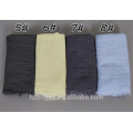 New style plain women head wear popular tassels bubble shawl crinkle hijabs